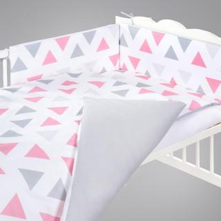 Klupś 3-dielny posteľný set trojuholníky 135x100 cm