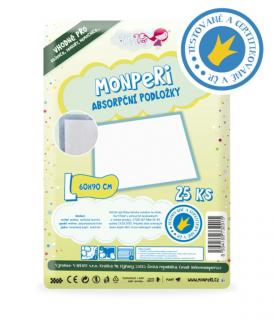 MonPeri hygienické podložky L 60x90 cm 25 kusov