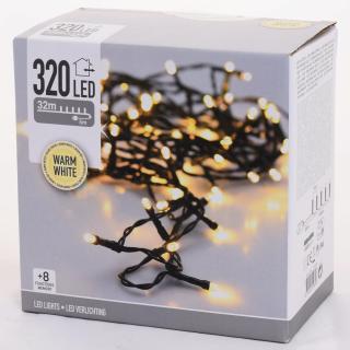 LED vianočné svetlá 320 blik (Teplé blikacie )
