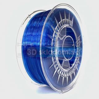 Filament DEVIL DESIGN / PETG / SUPER MODRÁ TRANSAPRENT / 1,75mm / 1 kg (Filament DEVIL DESIGN / PETG / SUPER BLUE TRANSPARENT / 1,75mm / 1 kg)