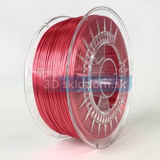 Filament DEVIL DESIGN / PLA SILK / ČERVENÁ / 1,75mm / 1 kg (Filament DEVIL DESIGN / PLA SILK / RED / 1,75mm / 1 kg)