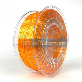 Filament DEVIL DESIGN / PLA SILK / ORANŽOVÁ / 1,75mm / 1 kg (Filament DEVIL DESIGN / PLA SILK / BRIGHT ORANGE / 1,75mm / 1 kg)