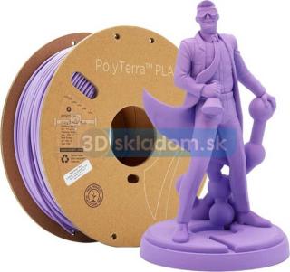 Filament POLYMAKER / PLA POLYTERRA / FIALOVÁ / 1,75mm / 1 kg (Filament POLYMAKER / PLA POLYTERRA / LAVENDER PURPLE / 1,75mm / 1 kg)