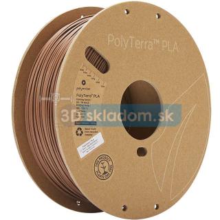 Filament POLYMAKER / PLA POLYTERRA / HNEDÁ / 1,75mm / 1 kg (Filament POLYMAKER / PLA POLYTERRA / EARTH BROWN / 1,75mm / 1 kg)
