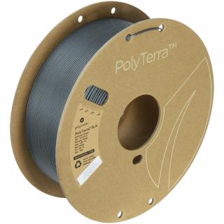 Filament POLYMAKER / PLA POLYTERRA / TMAVO SIVÁ / 1,75mm / 1 kg (Filament POLYMAKER / PLA POLYTERRA / ASH GREY / 1,75mm / 1 kg)