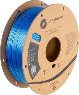 Filament POLYMAKER / PolyLite SILK PLA / STRIEBORNÁ-MODRÁ / 1,75mm / 1 kg (Filament POLYMAKER / PolyLite PLA DUAL SILK COLORS  / Beluga Silver-Blue / 1,75mm / 1 kg)