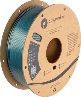 Filament POLYMAKER / PolyLite SILK PLA / ZELENÁ-CHRÓM / 1,75mm / 1 kg (Filament POLYMAKER / PolyLite PLA DUAL SILK COLORS  / Jadeite Green-Chrome / 1,75mm / 1 kg)