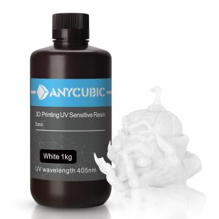 Živica / ANYCUBIC / UV RESIN / WHITE / 1kg (ANYCUBIC 3D Printer Resin, 405nm SLA UV-Curing Resin Featured with High Precision and Quick Curing  Excellent Fluidity for LCD 3D Printing, 1KG/White)