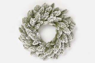 MiaMar Vianočný veniec biele ihličie 50 cm