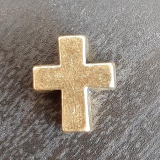 Krížik, zlatý 14 mm