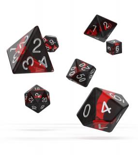 Kocka Set (7) - Oakie Doakie Dice RPG Set Enclave - Ruby