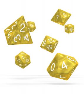 Kocka Set (7) - Oakie Doakie Dice RPG Set Marble - Yellow