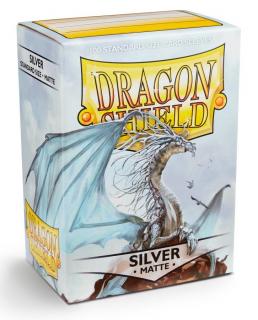 Obal Dragon Shield 100ks MATTE – strieborný SILVER