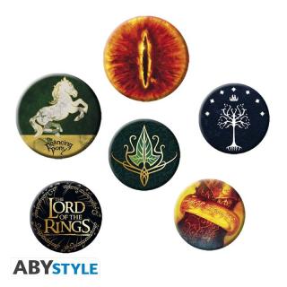Odznak The Lord of the Rings Pin Badges 6-Pack Symbols