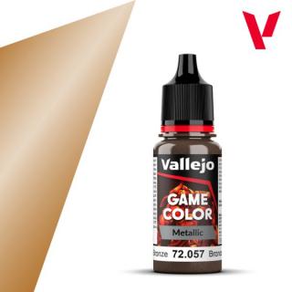 Vallejo Game Color Metal BRIGHT BRONZE