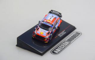 Hyundai i20 Coupe WRC #6 D.Sordo-C.Del Barrio Rallye Monte Carlo 2021 (sběratelský model, určeno pouze k vystavení)