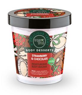 Organic Shop - Jahoda  Čokoláda - Hydratačná telová pena 450 ml