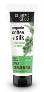 Organic Shop - Káva a Bambucké maslo - Omladzujúca maska na tvár 75 ml
