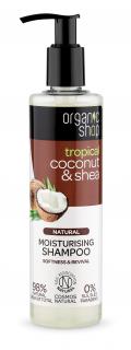 Organic Shop - Kokos  Maslovník - Hydratačný šampón 280 ml
