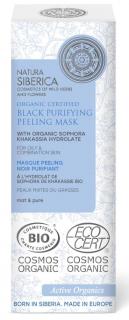 Prírodná čierna čistiaca peelingová maska pre mastnú a zmiešanú pleť 75 ml