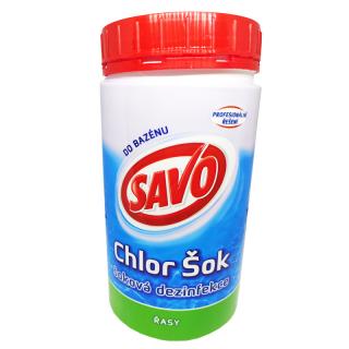 SAVO Chlor Šok Granulát s obsahom 70% aktívneho chlóru 900g