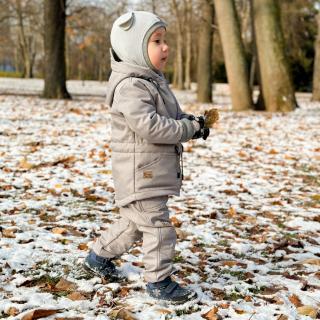 Detská softshellová bunda - zateplená baranèekom - rôzne farby Veľkosť: 104/110, Farba: Gray