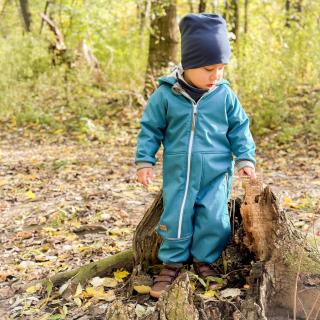 Detská softshellová bunda - zateplená baranèekom - rôzne farby Veľkosť: 116/122, Farba: Tyrkys