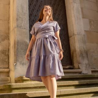 Šaty Breeze Lavender Veľkosť: L/XL, Dĺžka sukne: Krátka ( dva pásy ), Top: Rukávy ( krátke )