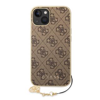 Guess 4G Charms Zadní Kryt pro iPhone 14 Brown