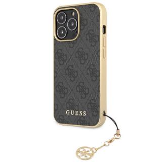 Guess 4G Charms Zadný Kryt pre iPhone 13 Pro Grey