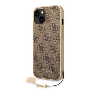 Guess 4G Charms Zadný Kryt pre iPhone 14 Plus Brown