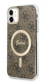 Guess IML 4G MagSafe Zadný Kryt pre iPhone 11 Brown