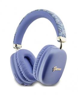 Guess Metal Script Logo Bluetooth Stereo Slúchadlá Purple