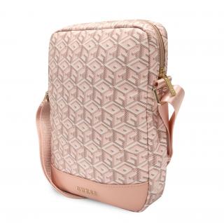 Guess PU G Cube Tablet Bag 10  Pink