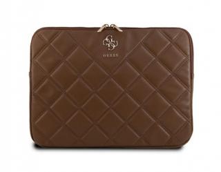 Guess Quilted 4G Computer Sleeve 14  Brown