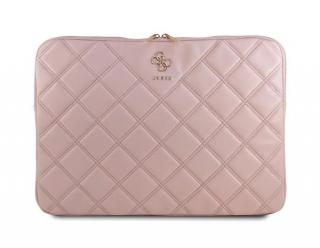 Guess Quilted 4G Computer Sleeve 16  Pink