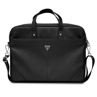 Guess Saffiano Triangle Logo Computer Bag 15/16  Black
