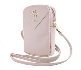 Guess Zip 4G Triangle Phone Bag Pink