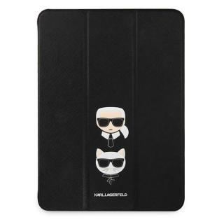 Karl Lagerfeld and Choupette Head Saffiano Puzdro pro iPad Pro 11
