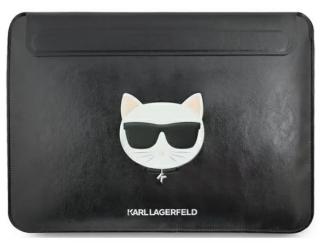 Karl Lagerfeld Choupette Head Embossed Computer púzdro 16  Black