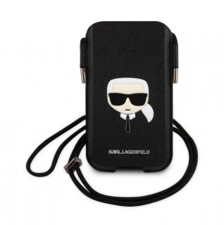 Karl Lagerfeld Head Saffiano Pu Puch S/M Black