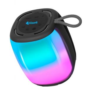 Kisonli Q18 Bluetooth Reproduktory, USB, SD, FM, AUX - Čierna