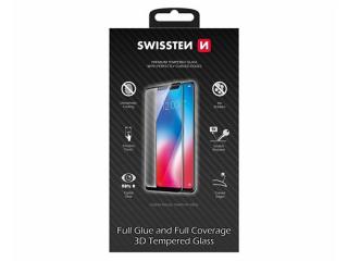 Odolné ochranné sklo Swissten pre Apple iPhone X/XS 3D - čierne