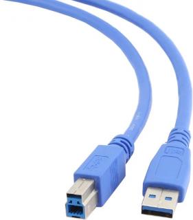 Prepojovací kábel USB 3.0 do USB 3.0 A, 1,8m, modrá