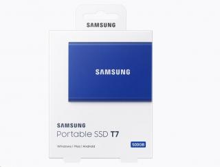 Samsung Externý SSD disk - 500 GB - modry
