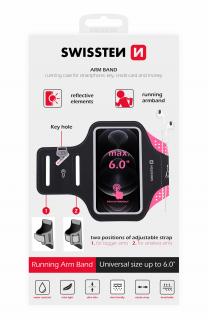 Športové puzdro Swissten Armband pre 6  telefóny - ružové