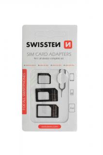 Swissten sim adaptér 4in1