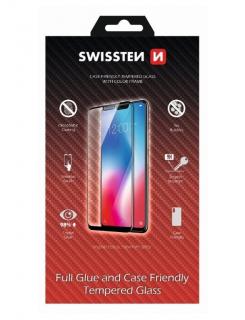 Swissten Sklo Full Glue, Color Frame, Case Friendly Pro Apple Iphone 13 Pro - čierna