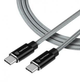 Tactical Fast Rope Aramid Cable USB-C/USB-C 100W 20V/5A 2m Grey