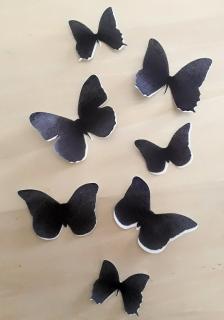 motýle silueta 7ks (jedly papier)